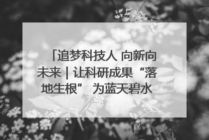 追梦科技人 向新向未来｜让科研成果“落地生根” 为蓝天碧水“保驾护航”
