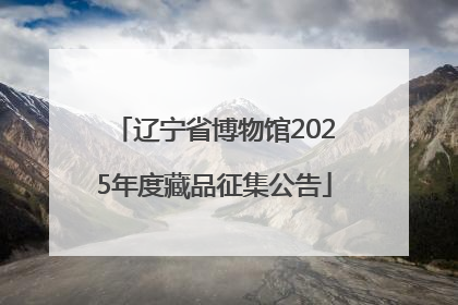 辽宁省博物馆2025年度藏品征集公告