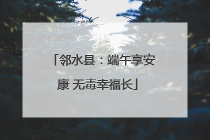 邻水县：端午享安康 无毒幸福长