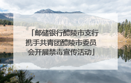 邮储银行醴陵市支行携手共青团醴陵市委员会开展禁毒宣传活动
