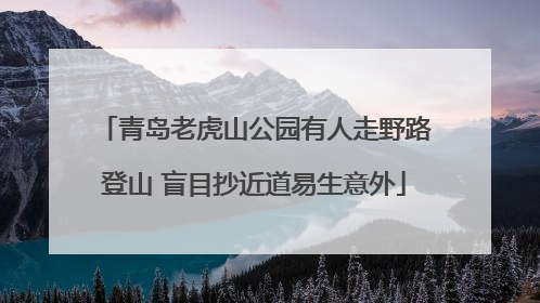 青岛老虎山公园有人走野路登山 盲目抄近道易生意外