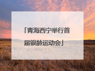 青海西宁举行首届银龄运动会