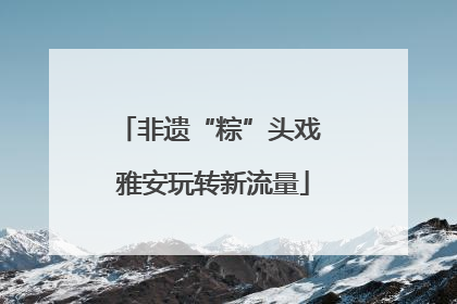 非遗“粽”头戏 雅安玩转新流量