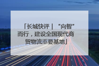 长城快评｜“向智”而行，建设全国现代商贸物流重要基地
