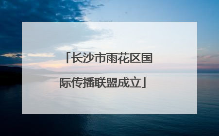 长沙市雨花区国际传播联盟成立