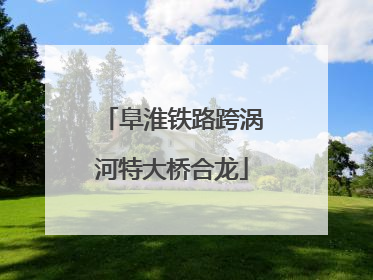 阜淮铁路跨涡河特大桥合龙