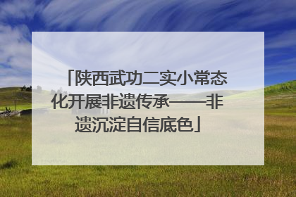 陕西武功二实小常态化开展非遗传承——非遗沉淀自信底色