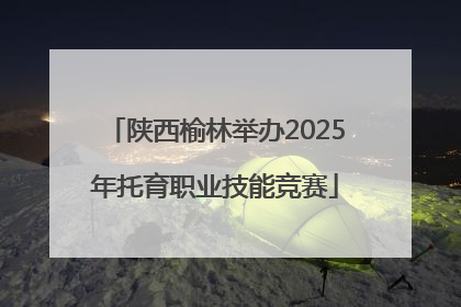 陕西榆林举办2025年托育职业技能竞赛