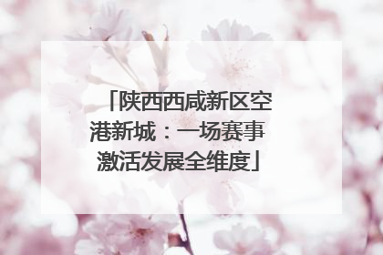 陕西西咸新区空港新城：一场赛事激活发展全维度