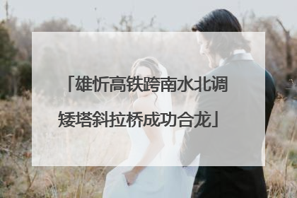 雄忻高铁跨南水北调矮塔斜拉桥成功合龙