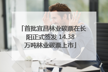 首批宜昌林业碳票在长阳正式签发 14.38万吨林业碳票上市