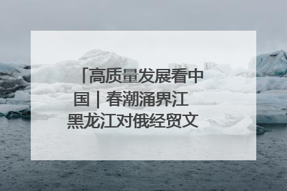 高质量发展看中国｜春潮涌界江 黑龙江对俄经贸文旅交流绿意盎然