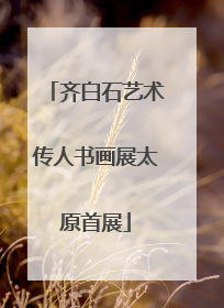 齐白石艺术传人书画展太原首展