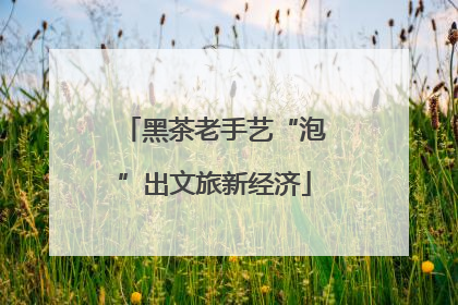 黑茶老手艺“泡”出文旅新经济