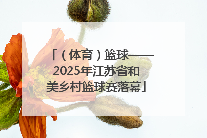 （体育）篮球——2025年江苏省和美乡村篮球赛落幕