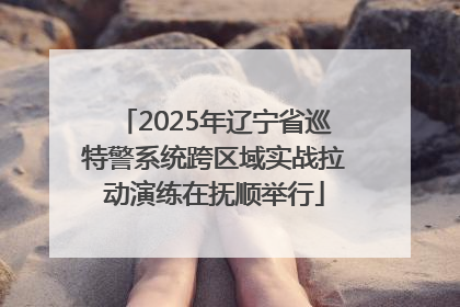 2025年辽宁省巡特警系统跨区域实战拉动演练在抚顺举行