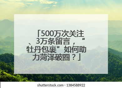 500万次关注、3万条留言，“牡丹包裹”如何助力菏泽破圈？