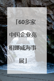 60多家中国企业亮相挪威海事展