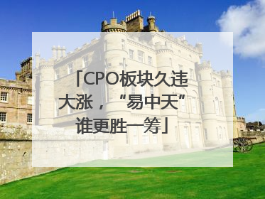 CPO板块久违大涨，“易中天”谁更胜一筹