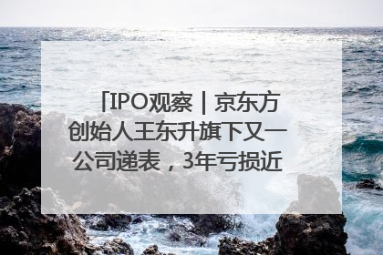 IPO观察｜京东方创始人王东升旗下又一公司递表，3年亏损近50亿元，近8成收入来自同一客户