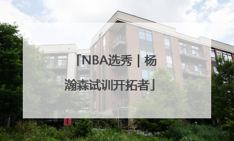 NBA选秀｜杨瀚森试训开拓者